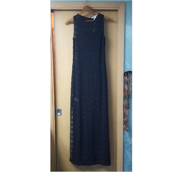 NWT BCBGeneration Black Lace Overlay Maxi Dress - Picture 4 of 8